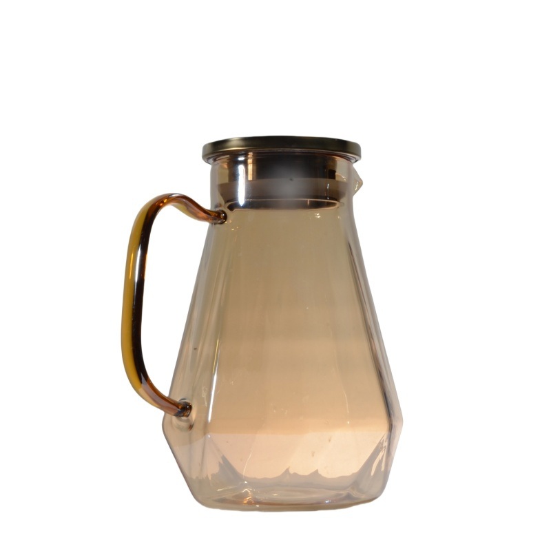 Cold Water Kettle Borosilicate Glass Cool Water Kettle High Quality Stained Glass Kettle – Clear Glass Teapot and Fusing Glass Hot Teapot price