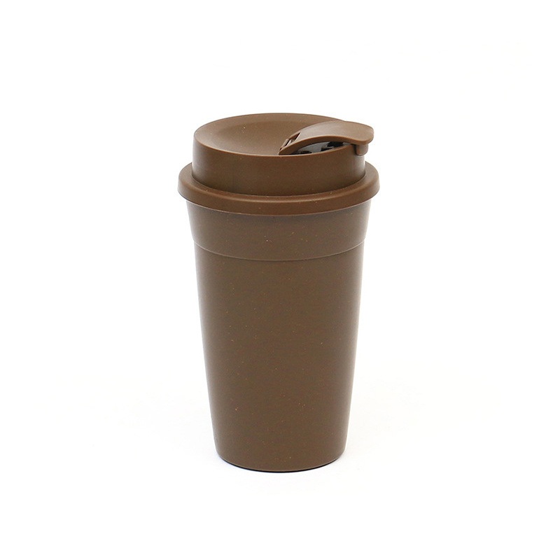 Custom Coffee Grounds Water Cup Practical Advertising Promotion Gift Cup with Lid Will Carry Milk Tea Cup Drink Cup – Coffee Husk and Coffee Mug price