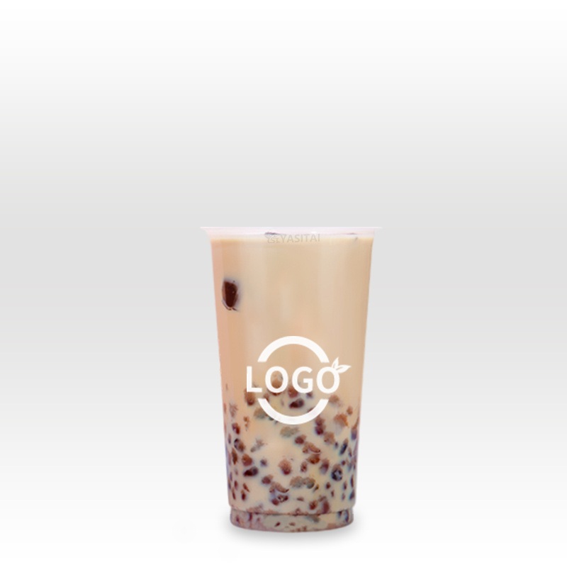 Customized Printing Logo Cold Drinking Clear Compostable Plastic Cups 9oz 10oz 12oz 16oz 20oz 24oz PLA PP Pet Cups with Lids – Disposable Plastic Cup and Cold Ice Coffee price