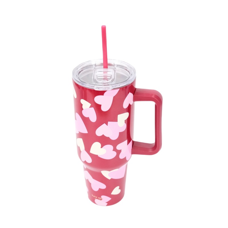 Insulated Travel Tumbler Cup Stainless Steel 40 Oz with Plastic Handle Straw and Different Lid – Tumbler and 40 Oz Tumbler with Handle price