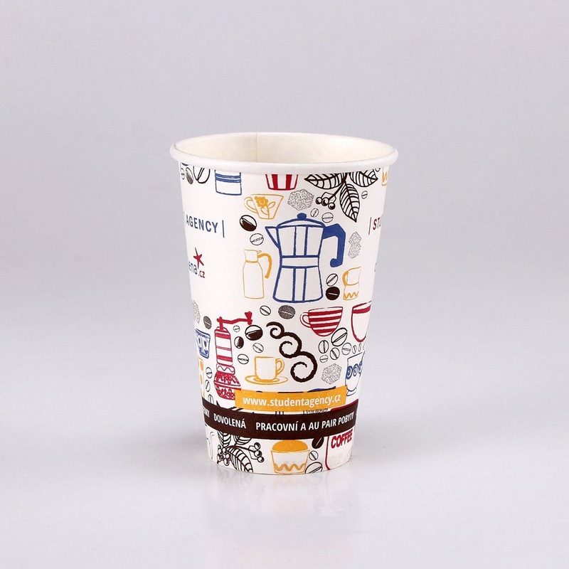 Logo Custom Printing Disposable Double Wall White Paper Tea Cup – Ripple Wall Cups and Disapboel Coffee Cups price