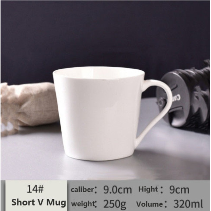 New Bone China Glazed White Mug Custom Printed Logo Advertising Ceramic Tea Cup Coffee Mug – Ceramic Mug and Porcelain Cup price