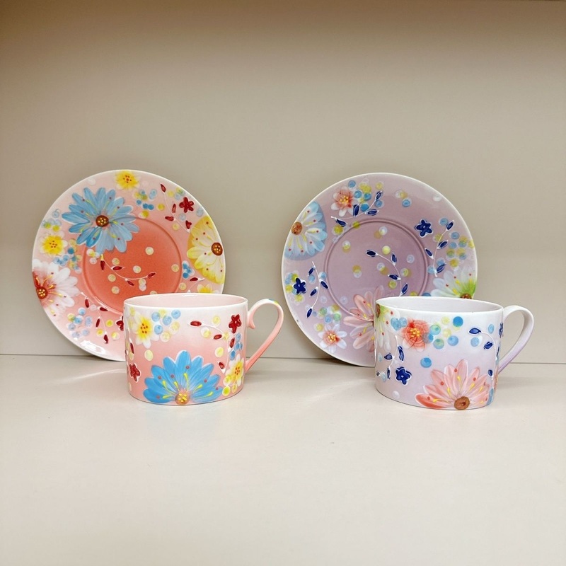 New Purple Milan Straight Coffee Cup and Saucer Hand-Painted Underglaze Ceramic Mug – Ceramic Mug and Mugs Ceramic price