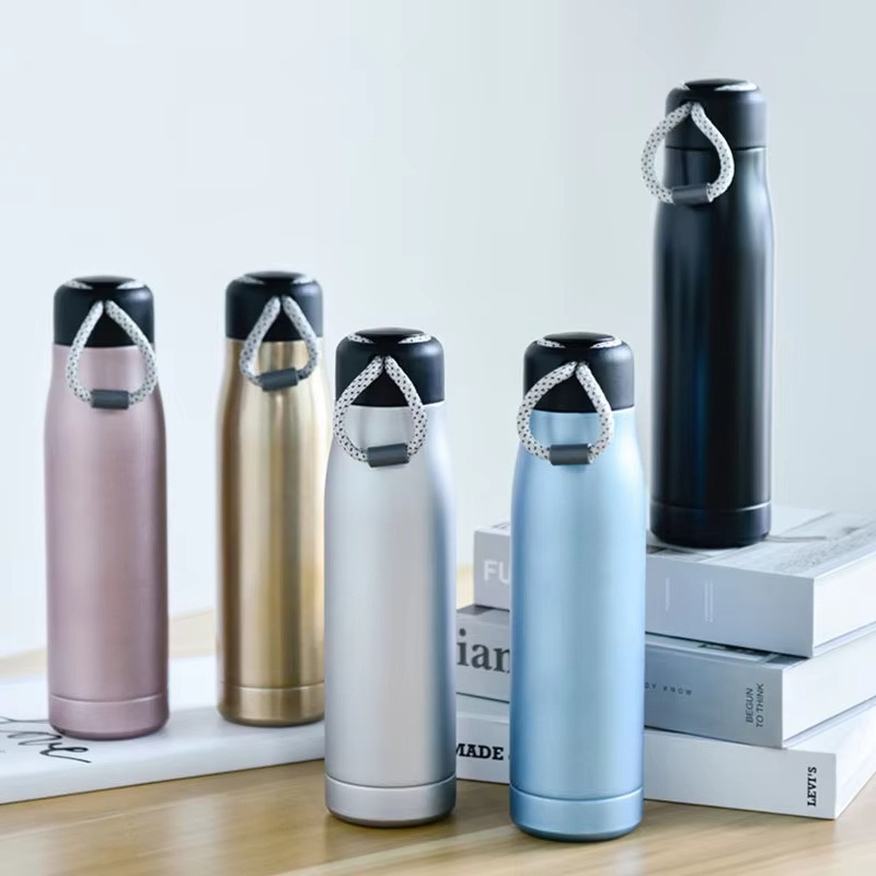 Portable Novelty Insulated Portable Leakproof Outdoor Stainless Steel Sport Water Bottle with Handle String – Sport Water Bottle and Custom Stainless Steel Bottle price