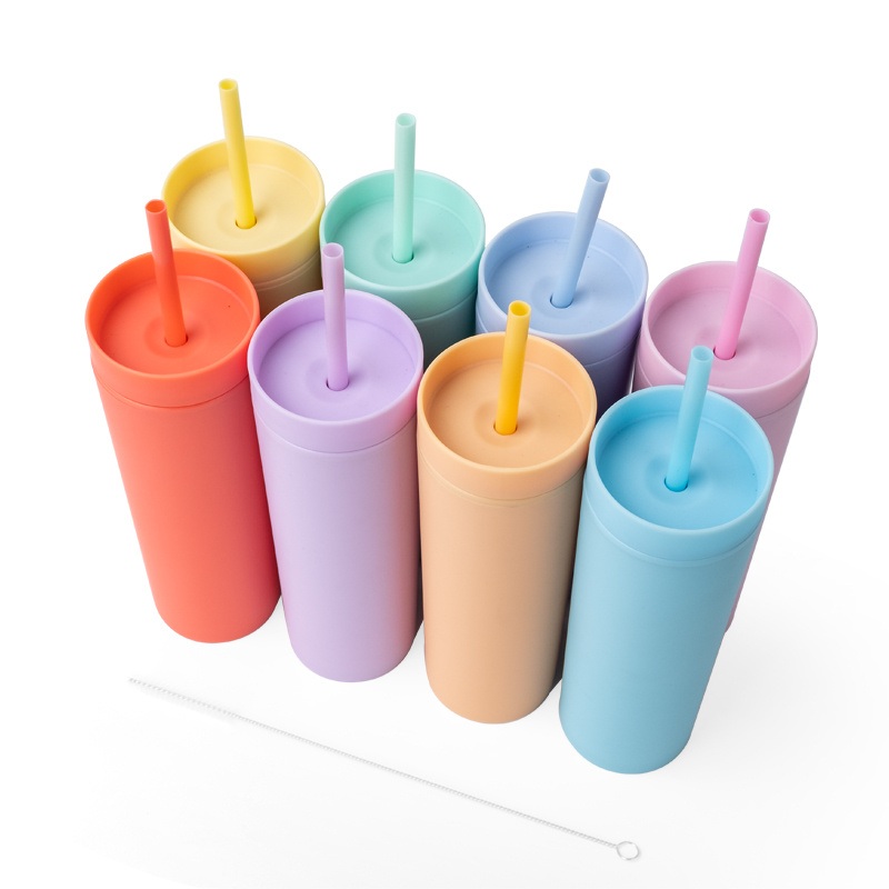 Premium Double Wall Plastic Cups with Lid and Straw – Plastic Cups and Double Wall Cups price