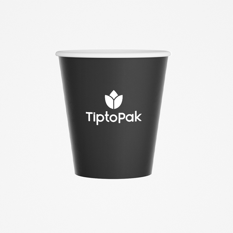 Tiptopak Factory Biodegradable Single Wall Custom 8oz Paper Coffee Cup Disposable – 8oz Paper Cups and Coffee Cup Paper price