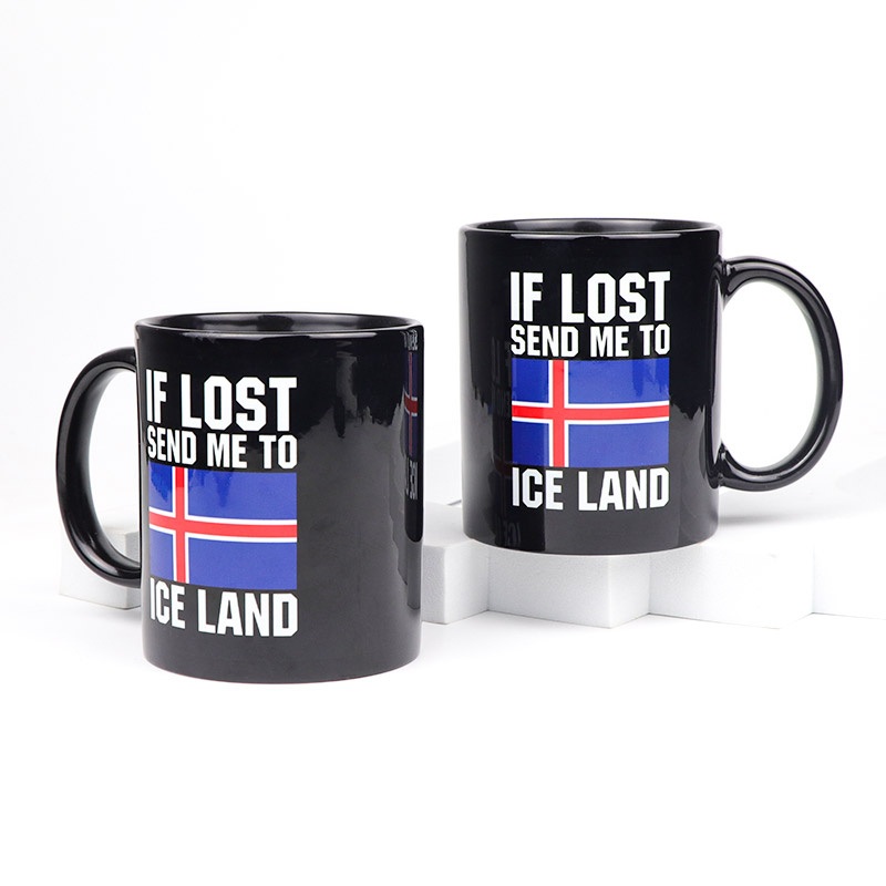 Wholesale Ceramic Mugs Viking Iceland Souvenir Coffee Travel Mug Custom Printed Logo Coffee Mug – Ceramic Mug and Coffee Mug price