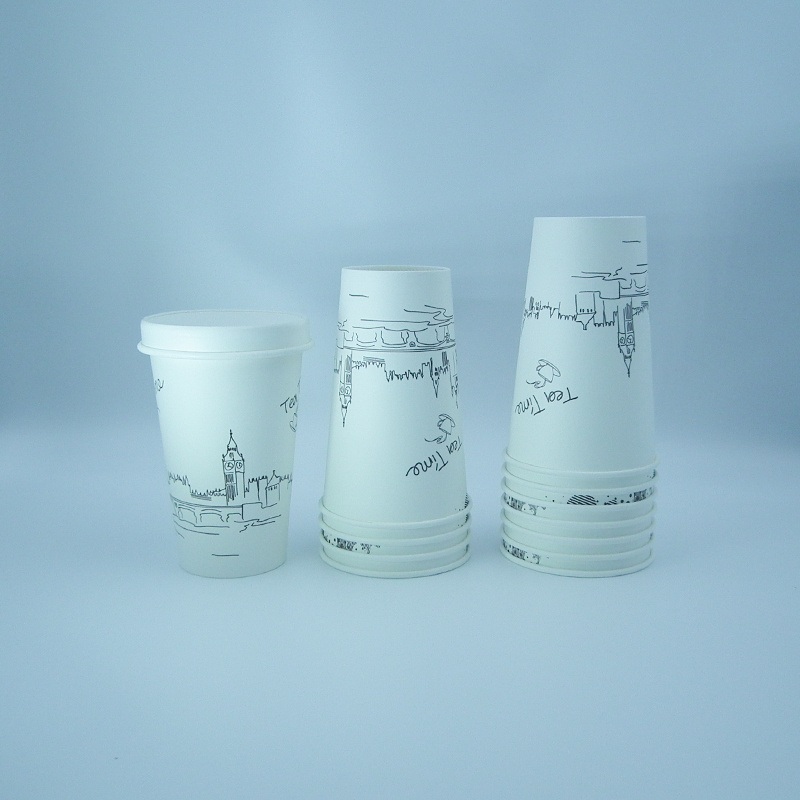 Wm933 Water-Based 16oz Single Wall Paper Cup Wholesaletakeaway Packaging Coffee Cup Paper Cups with Lids – Paper Cup and Coffee Cup price