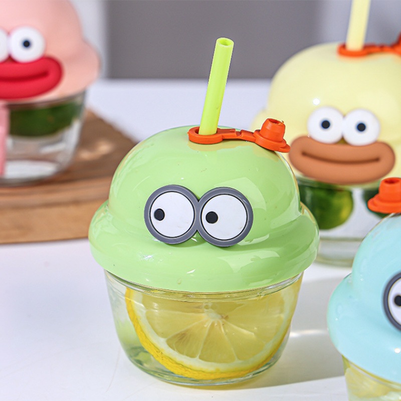 240ml Unique and Cute Styling of Childrens Drink Set Travel Mug Bottle Water Kids with Straw Factory Direct Sales – Glass Water Cup and Glass Water Bottle price