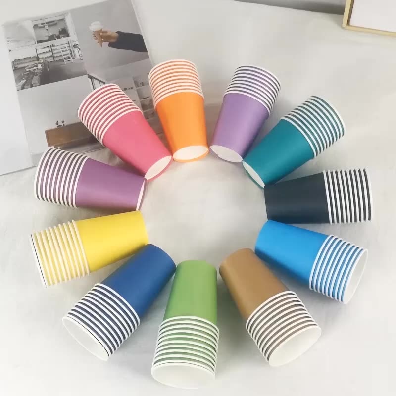 4 Oz 6 Oz 8 Oz Hot Paper Cup Sleeve Paper Coffee Cups Custom Logo – Disposable Cups and 6 Oz Paper Cup price
