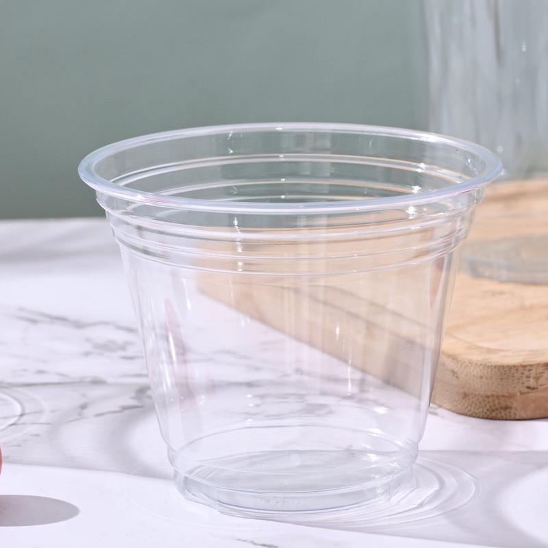 Custom Logo Printed Clear Disposable Plastic U Shape Pet Juice Cups – Plastic Cup and Disposable Cup price