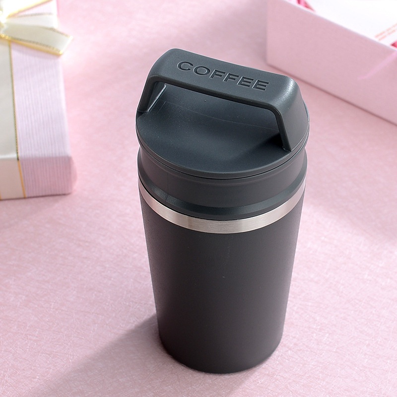 Customized Logo 304 Stainless Steel Coffee Cup Creative Portable Outdoor Thermoses Mug with Portable Lid – Mug Cup and Tumbler Cups price