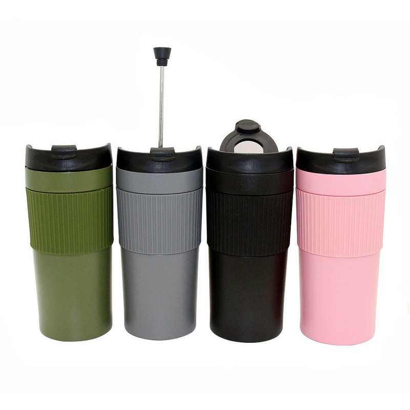 Double Wall Vacuum Insulated Tumbler Stainless Steel Travel Tumbler Classic Portable Camping and Travel Thermal Coffee Press Mug – French Press Coffee Maker and Coffee Press with Plunger price