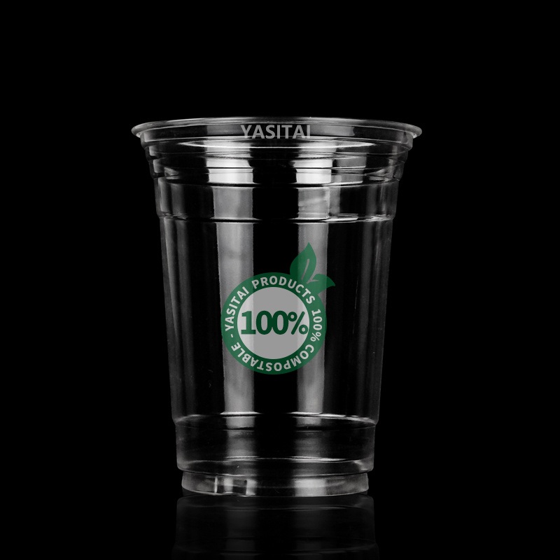 Factory Price Biodegradable 16 12oz PLA Cups for Cold Juice Cmoothie Boba Tea Cup with Lids – Milk Tea Cup and Coffee Cup price