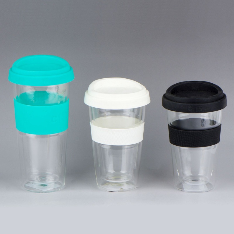 High Boroslicate Double Wall Glass Cup with Silicon Lid and Heat Proof Ring – Glass Cup and Borosiicate Glass Cup price
