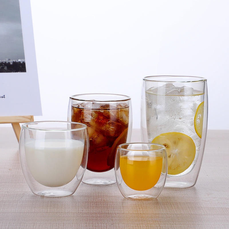 Hot Sale Custom Drinking Hot Beverage Heat Resistant Double Wall Glass Tea Coffee Glass Cup – Double Wall Glass Coffee Cup and Double Wall Glass price