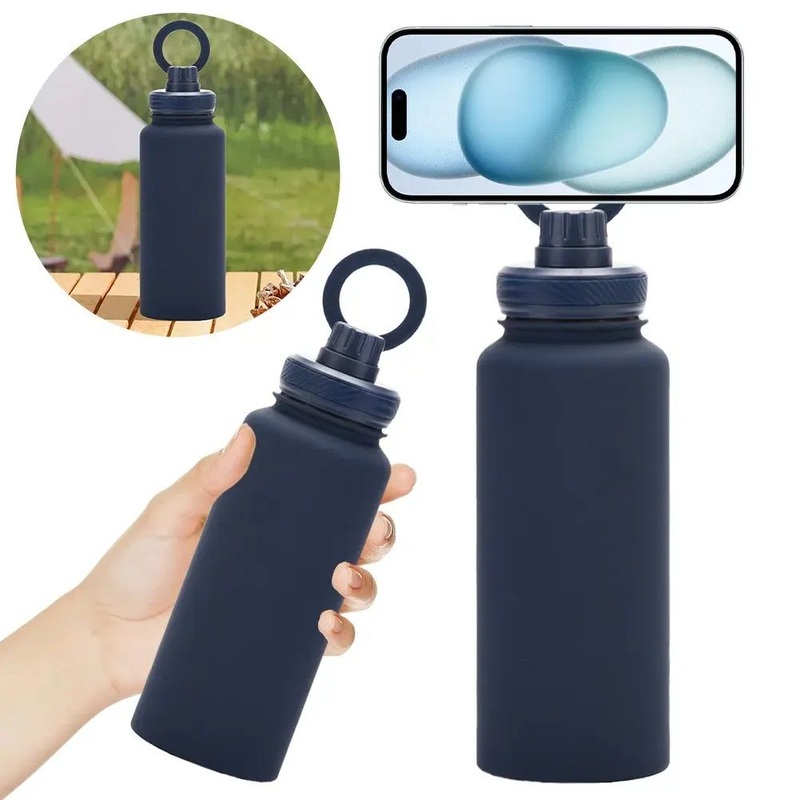Manufacturer 32oz Drink Bottle Magnetic Water Bottle Large Capacity Stainless Steel Vacuum Insulated Water Bottle with Magsafe Magnetic Phone Holder – Magnetic Water Bottle and Vacuum Insulated Water Bottle price