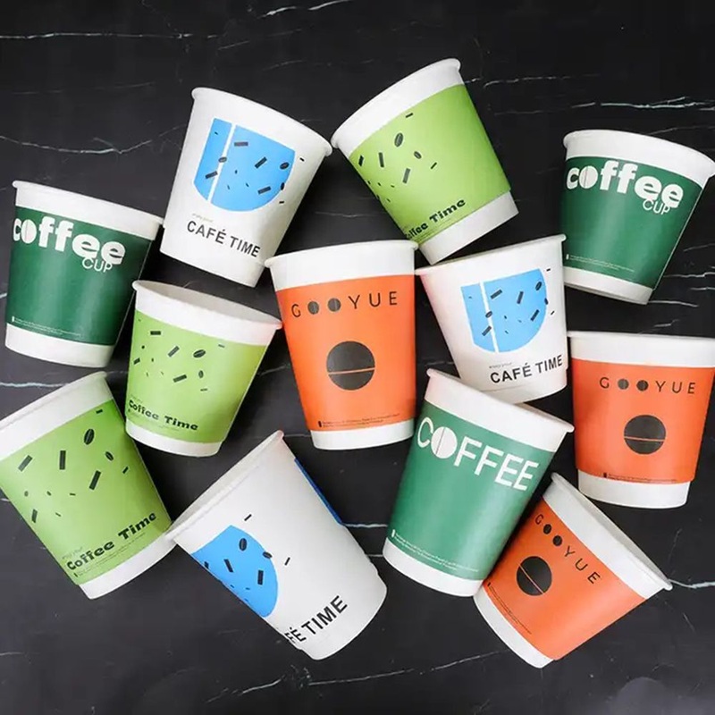 Popular Double Walled Plastic Cup 18oz 20oz 24oz Disposable Milk Tea Paper Coffee Cups – Coffee Cup and Milk Tea Cup price
