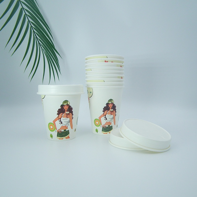 Wm1482 Eco Friendly Disposable Customized 8oz PLA Coffee Paper Cup with Lid Wholesale – Coffee Paper Cup and Disposable Paper Cup price