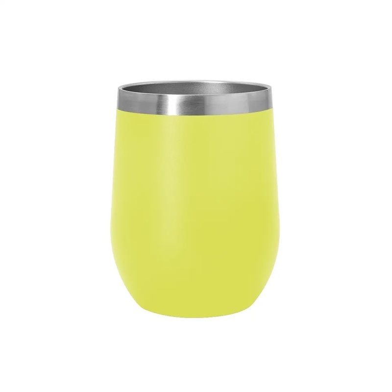 12 Oz Egg Double Wall Stainless Steel Thermal Wine Tumbler Coffee Cup with Lid – Coffee Cup and Tumbler price