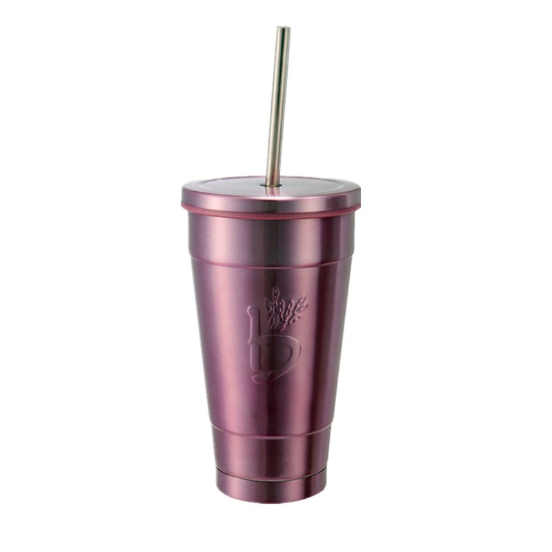 Cusomized Embossing Logo Stainless Steel Straw Mug for Coffee – Straw Mug and Embossing Mug price