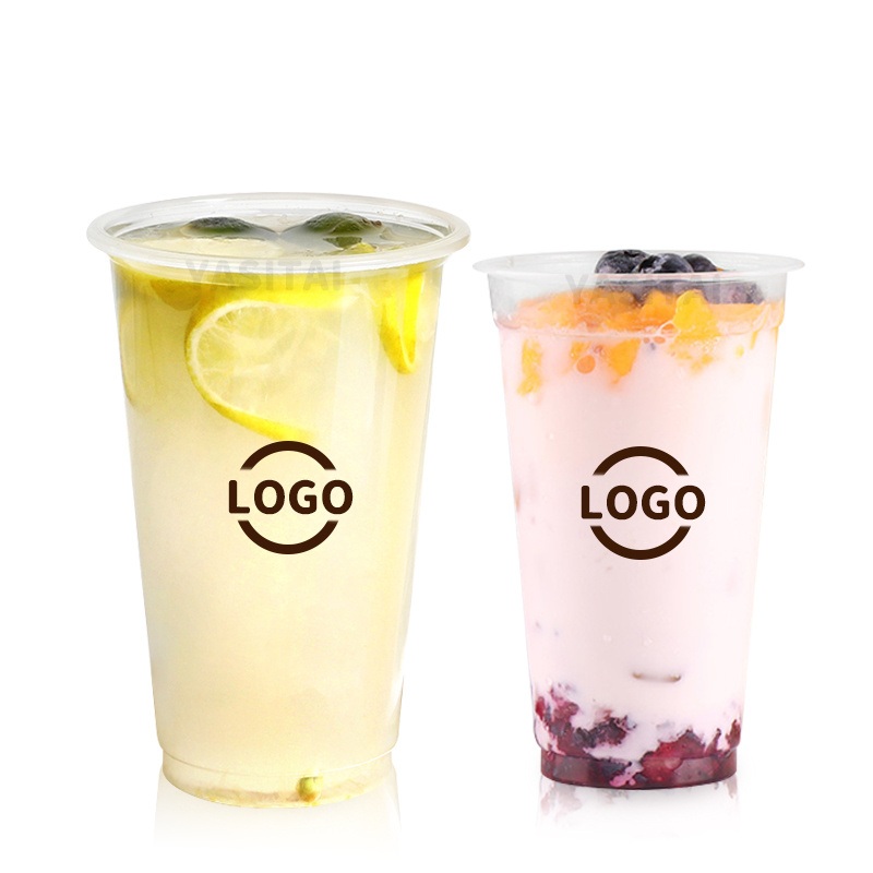 Custom Printing Plastic Bubble Tea Cup Disposable Transparent Plastic Cup – PP Cup and Bubble Tea PP Cup price