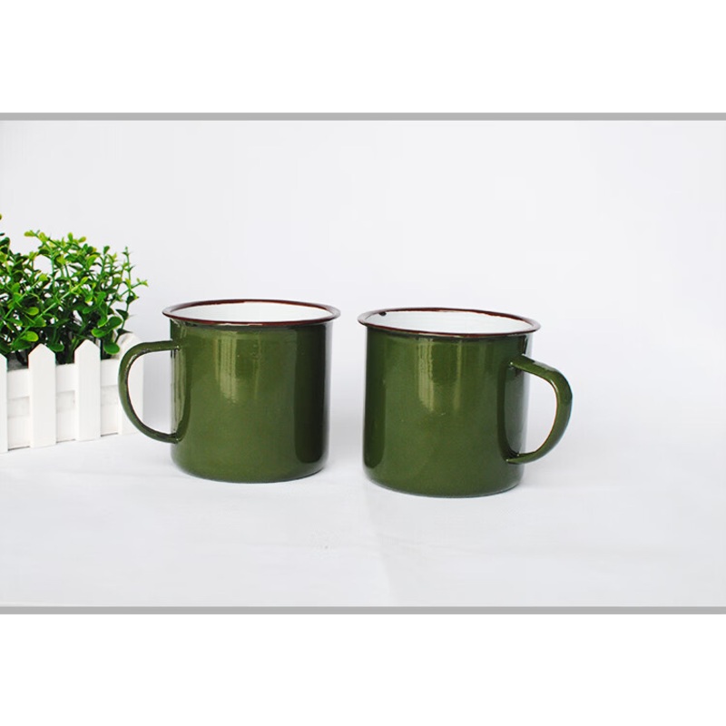 Enamel Green Mug with Lid with Different Size – Enamel and Esmalte price
