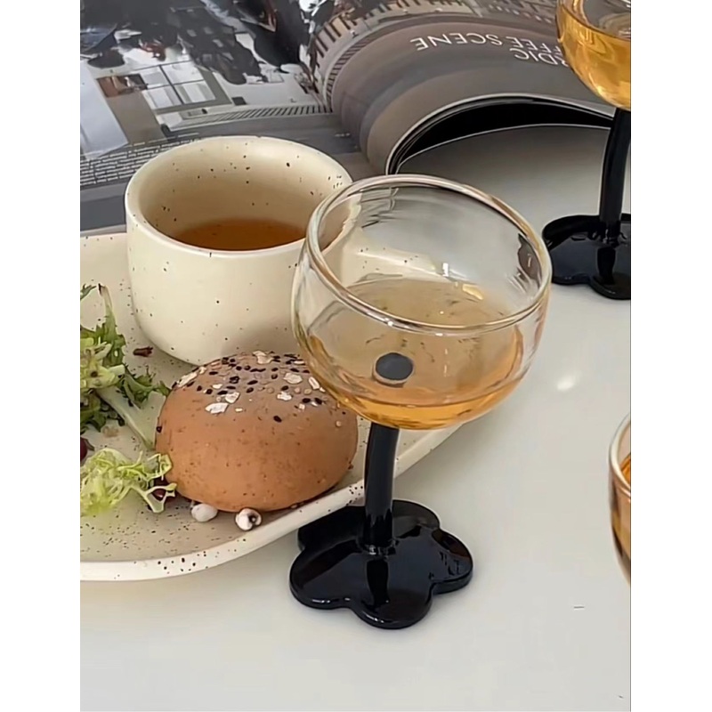 Glass Flower Shaped Cocktail Glass Wine Glass for Christmas Gift – High Borosilicate Glass Cup and Christmas Gift Packaging price