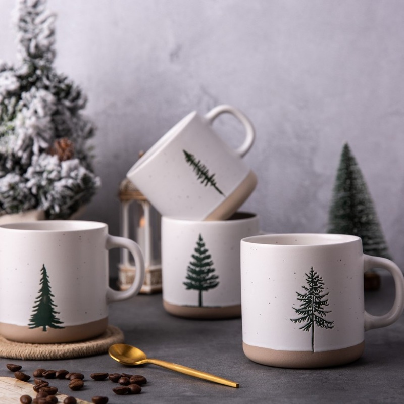 Handmade 301-400ml Stoneware Ceramic Mugs Bright Matte Office Dinnerware Coffee Pottery Cup – Ceramic Mug and Mugs Ceramic price