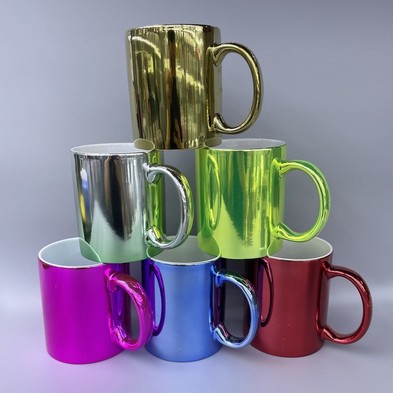 Hot Sale Coffee Mugs Sublimation Mirrored Electroplating Ceramic Mug 11 Oz Blank – Mug and Mugs price