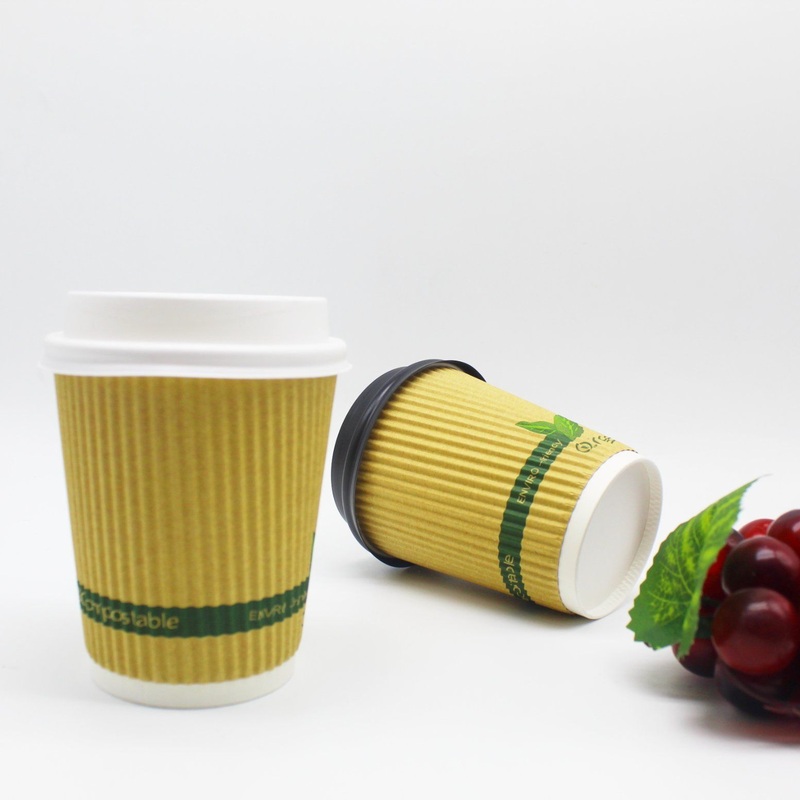 Ripple Wall Printed Take Away Hot Drinking Paper Cup 400ml Paper Cup – 100ml Paper Cup and 10oz Branded Paper Cups price