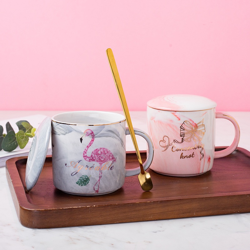 Wholesale Pink 12 Oz Ceramic Cups Sublimation Porcelain Mugs for Coffee Milk Gold Logo Gifts – Marble Mug and Ceramic Cups price