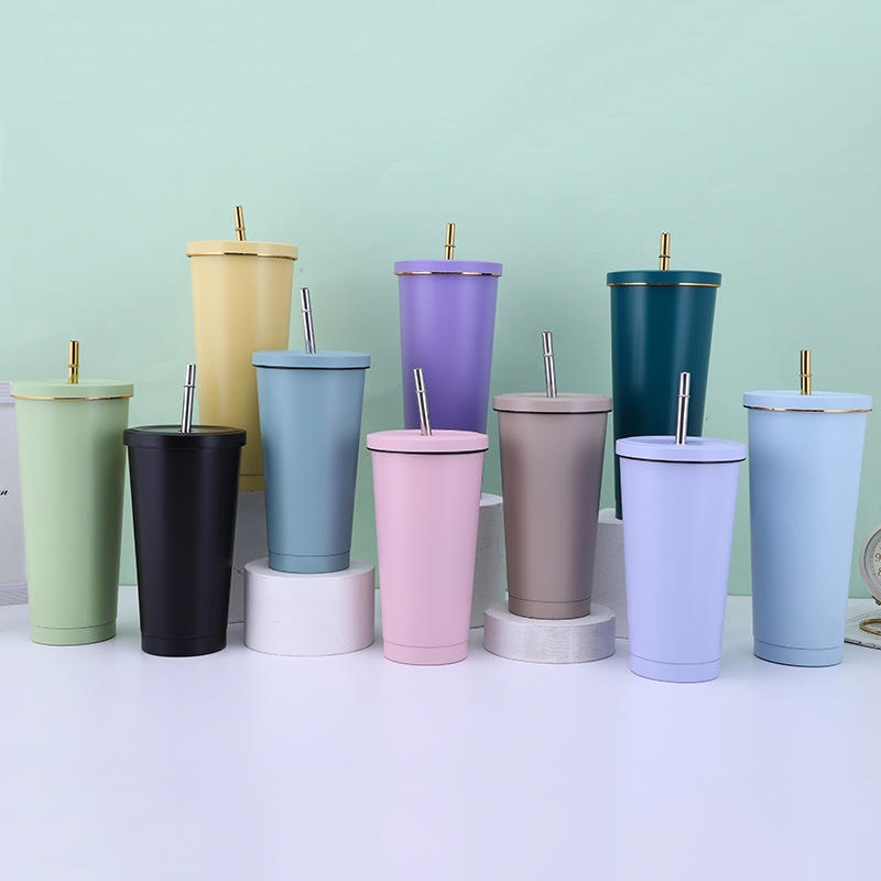 20oz Double Wall Stainless Steel Custom Tumbler with Lid and Straw – Vacuum Flask and Vacuum Cup price