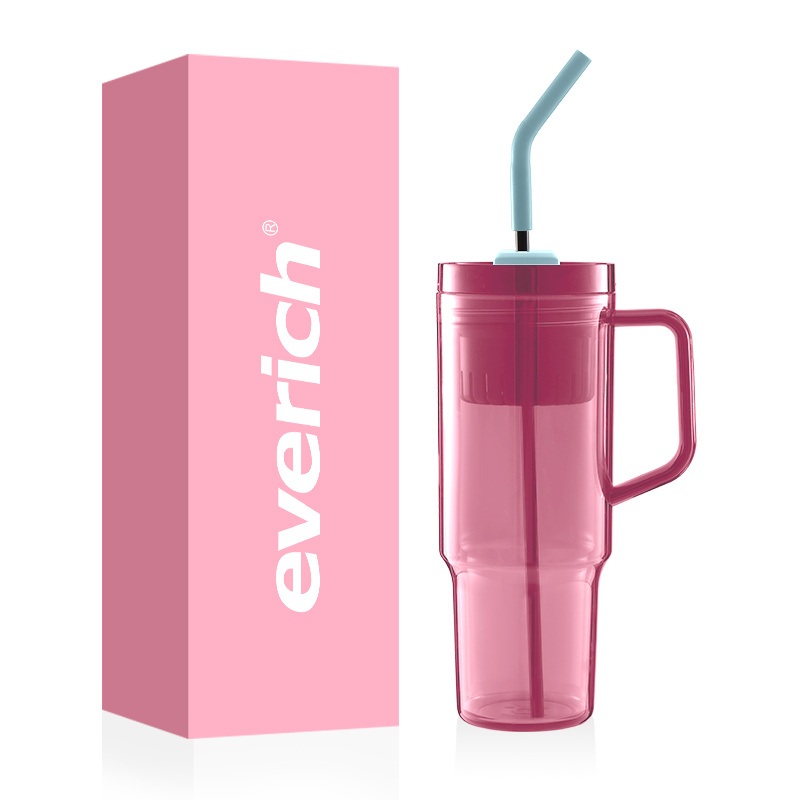 40oz BPA Free Food Grade as/ Tritan Plastic Handle Tumbler with 2 in 1 Lid and Straw – Tumbler and Plastic Tumbler price
