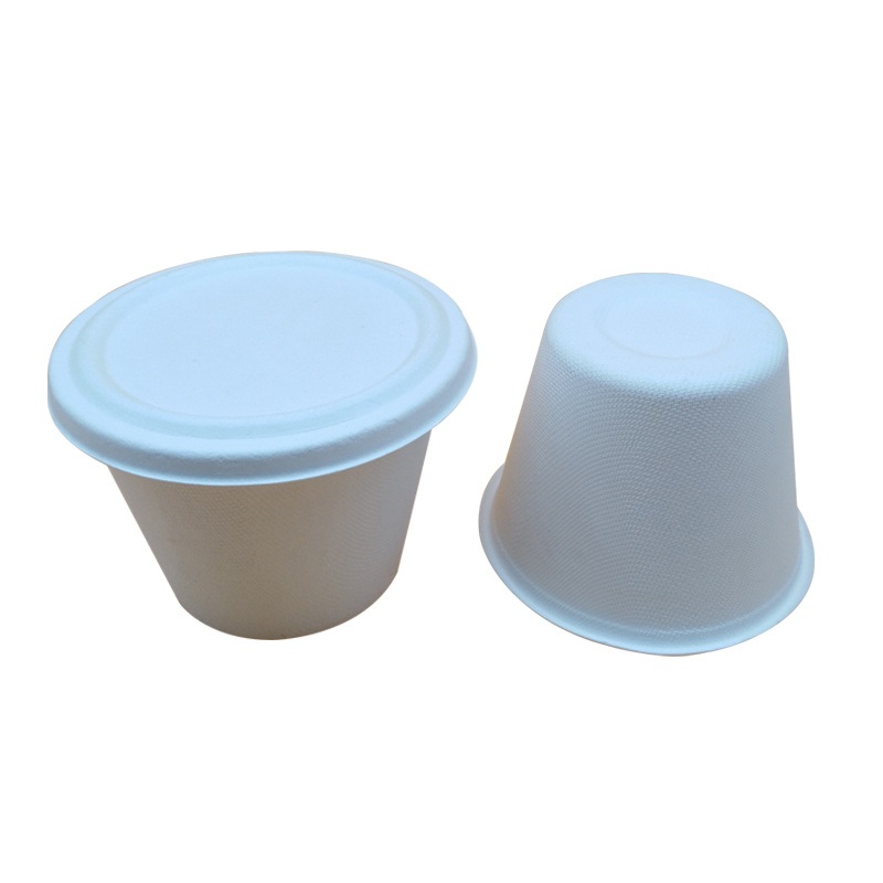 500ml Biodegradable Disposable Sugarcane Bagasse Paper Cups with Lids – Bagasse Cup and Sugarcane Cup price