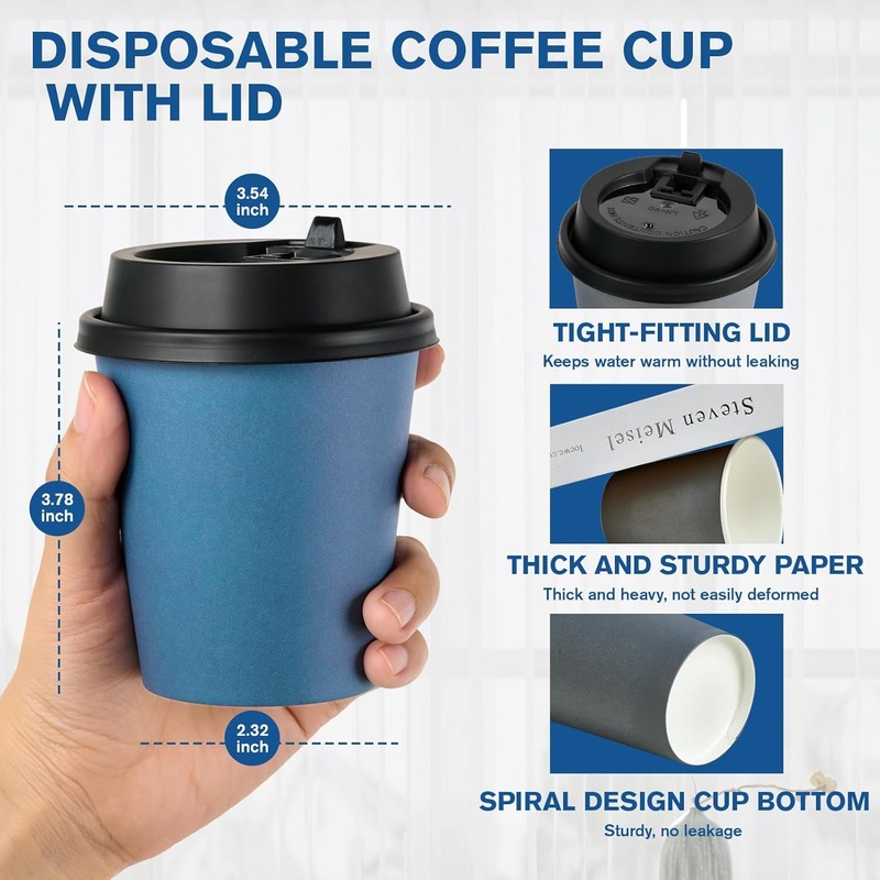 7oz Eco Friendly Printed Logo Buy Paper Cup Take Away Coffee Cup 8 Oz 12 Oz Paper Cup – Coffee Paper Cup and Customized Paper Cup price