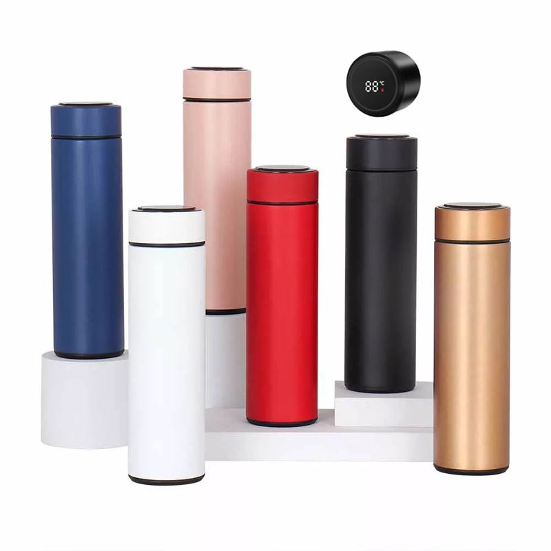 Double Wall Insulated Smart Water Bottle Thermal Designer Time Marker Reminder with LED Temperature Display Stainless Steel vacuum Flask – Temprature Bottle Temperature Display and Digital Water Bottle with Temperature Display price