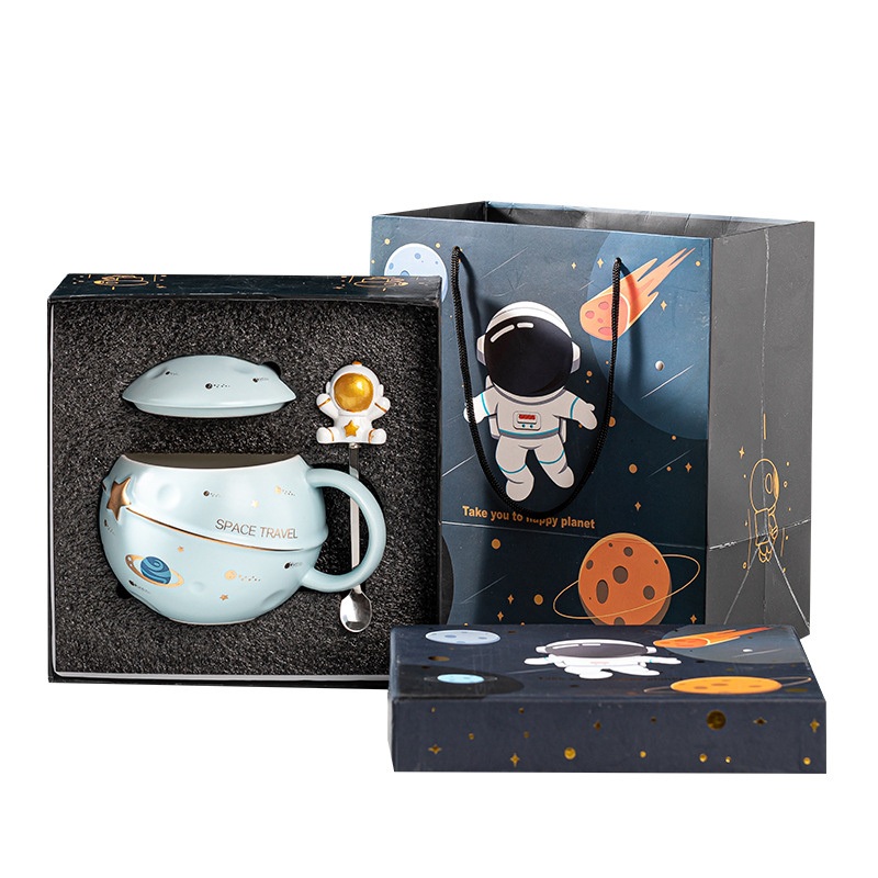 Happy Planet Cup Cute Astronaut Cartoon Ceramic Mug Other Gift – Mug and Cup Gift price