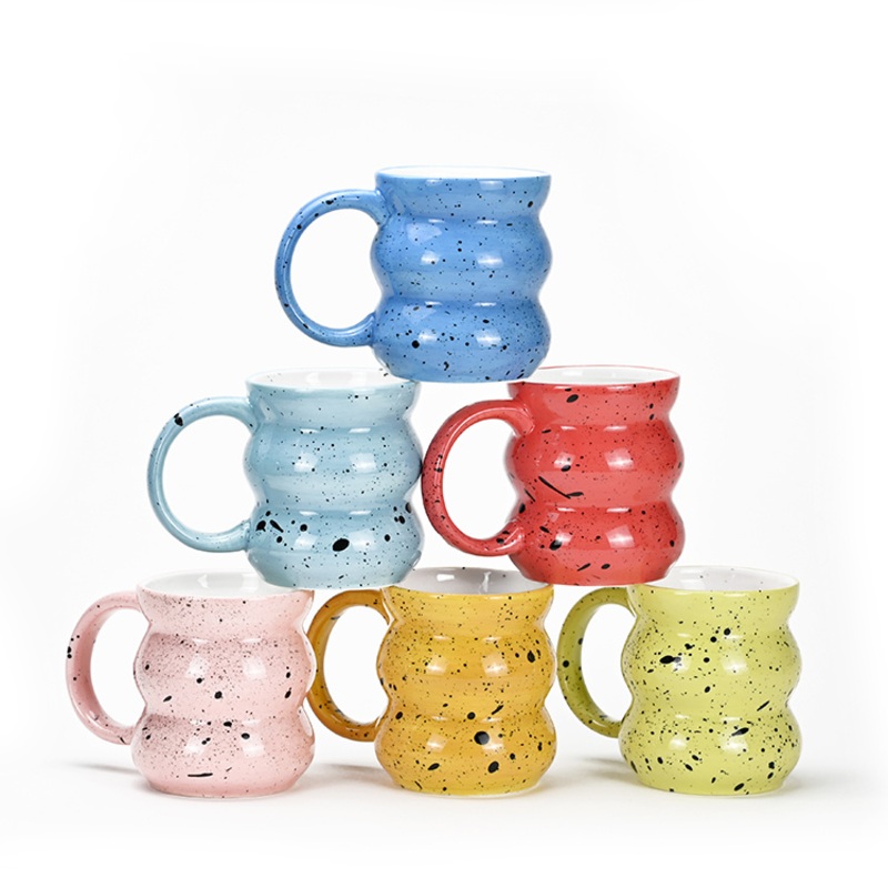 Nordic Christmas Mug Splatter Coffee Cup Hand Made Ceramic Porcelain Mug – Ceramic Mug and Mugs Ceramic price