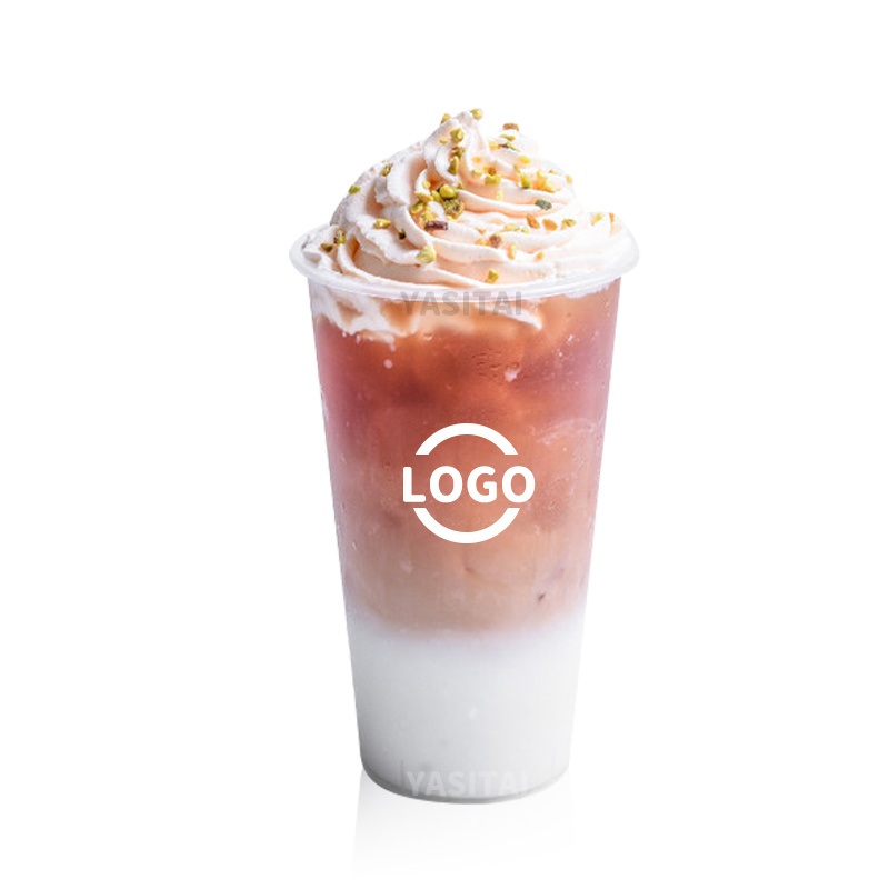 Premium Injection Plastic Cups 400ml 500ml 600ml 650ml 700ml Disposable PP Clear Transparent Plastic Custom Logo Cup with Lids – PP Injection Cup with Lid and Bubble Tea PP Injection Cup price