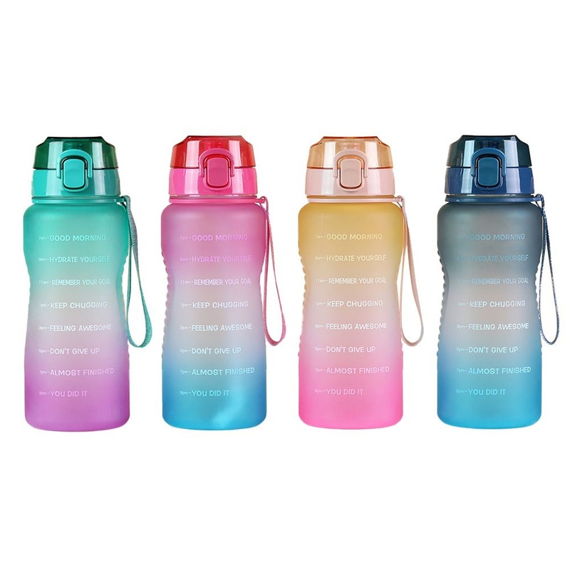 Super Large Capacity 2000ml Plastic Water Cup Female New Summer Portable with Straw Handle Outdoor Sports Fitness Water Bottle – Sport Water Bottle and Water Bottle for Sports price