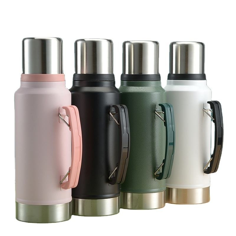 Vacuum Insulated Tumbler Handle Outdoor Car Portable Large Capacity Stainless Steel Flasks – Vacuum Flask and Vacuum Cup price