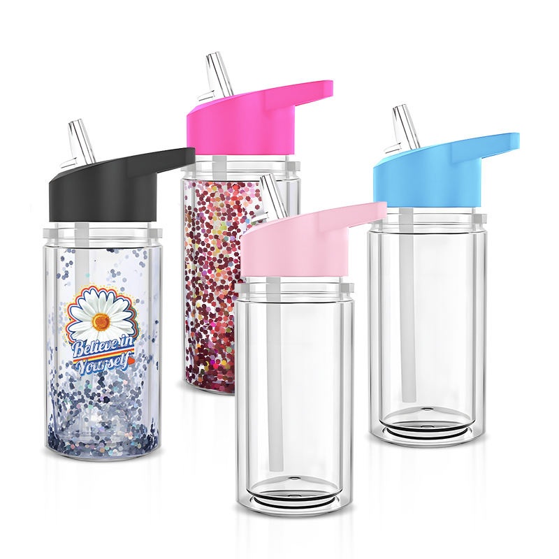 10 Oz Plastic Kids Snowglobe Bottle with Pre-Drilled Hole and Plug Double Wall Plastic Snowglobe Tumbler for Glitter, Mixed Color – Snowglobe Tumbler and Plastic Snowglobe Tumbler price