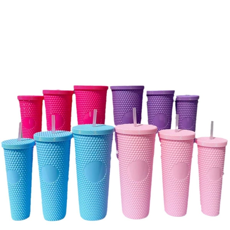 370ml 660ml 1100ml Portable 3PCS Plastic Cups Set Single Wall Plastic Tumbler Food Grade Plastic Drink Water Bottle with Lid and Straw – 3PCS Plastic Cups and Single Wall Plastic Tumbler price