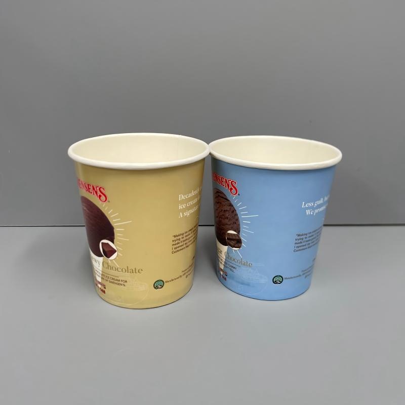 Disposable Ice Cream Paper Bowl Yogurt Cups Ice Cream Packaging Paper Cups – Ice Cream Packaging and Disposable Ice Cream Cups price