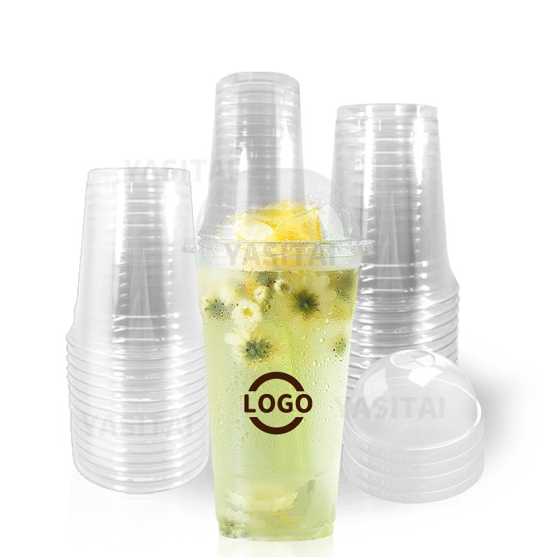 Disposable Plastic Pet PP Bubble Milk Tea Cups Cold and Hot Coffee Cup 12 16 24 Oz 90 95 98mm Popular Type – Milk Tea Cups and Boba Cups price