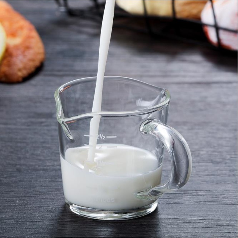 Espresso Graduated Cup with Handle Double Spouts Mini Measuring Triple Pitcher Milk Cup Shot Glass with Scale 70ml/2.5ounces – Mug and Cup price