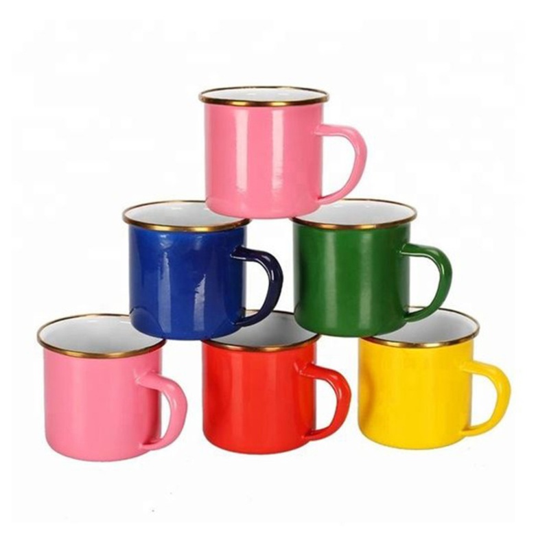 Factory Wholesale Promotion 500ml Beer Enamel Metal Coffee Cup with Print – Enamel Cup and Coffee Enamel Mug price