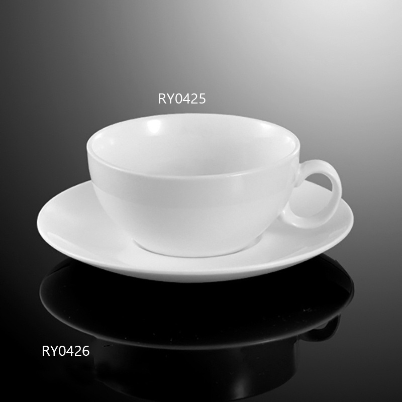 Hotel Restaurant Used Ceramic Porcelain Coffee Cup with Saucer – Hotel Porcelain Cup and Hotel Porcelain Cups price