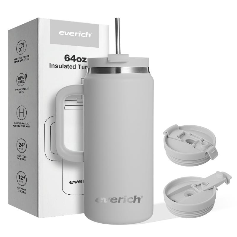 Keep Hot and Cold 64oz Abrasion Resistant Stainless Steel 304 Tumbler for School Work Gym Outdoor – Stainless Steel Tumbler and Sports Water Bottle price